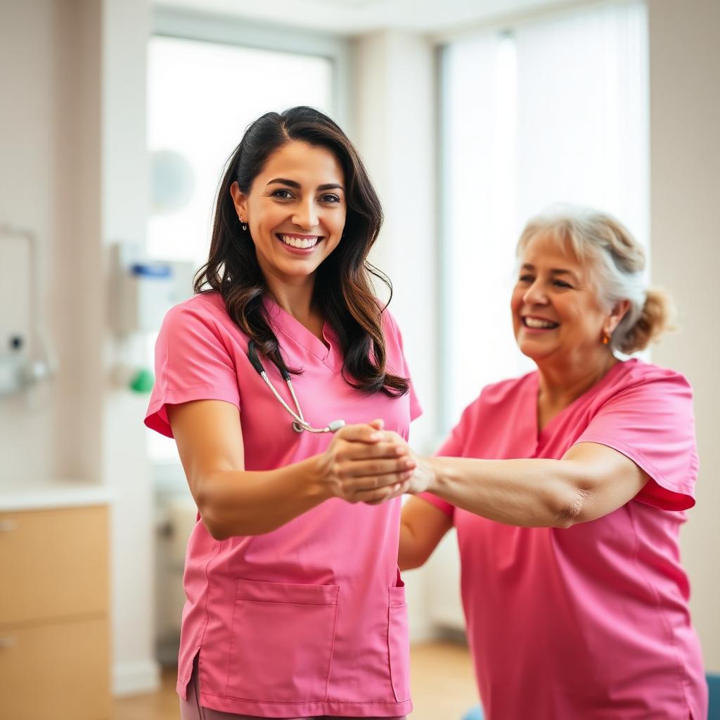 Female physiotherapist